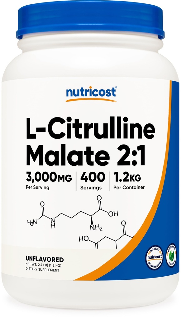 Nutricost L-Citrulline Malaatpoeder (2:1) 1.2KG