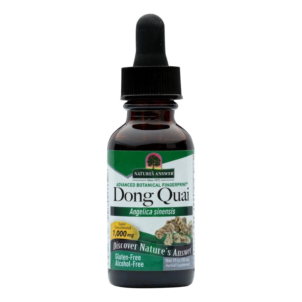 Natuur Antwoord Dong Quai Vrouwen Ondersteuning Supplement - Vrouwelijke Hormonale Ondersteuning, Vrouwelijke Wellness Supplement, Liquid Extract, Alcoholvrij, Glutenvrij, Kosher - 1 oz