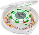 Live Fijne 28-dagen automatische pildispenser met upgrade LCD-scherm, sleutelslot, geluid &amp; licht voor