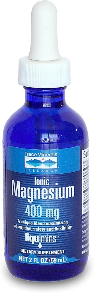 Trace Minerals Research Ionische Magnesium - 4 oz - kan helpen met spierkrampen en spiervermoeidheid - natuurlijk en 100% natuurlijk