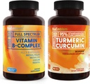 BioEmblem Kurkuma Curcumine Supplement met BioPerine en Vitamine B-complex