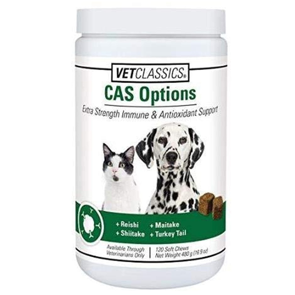 Vet Classics CAS Opties Extra sterkte Immuun Ondersteuning voor honden, katten, katten 