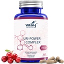 4-IN-1 URI POWER COMPLEX 1350mg - D Mannose, Cranberry, Hibiscus, en Dandelion Herb - Natuurlijk reinigen van de blaas en urinetrek 60 capsules 
