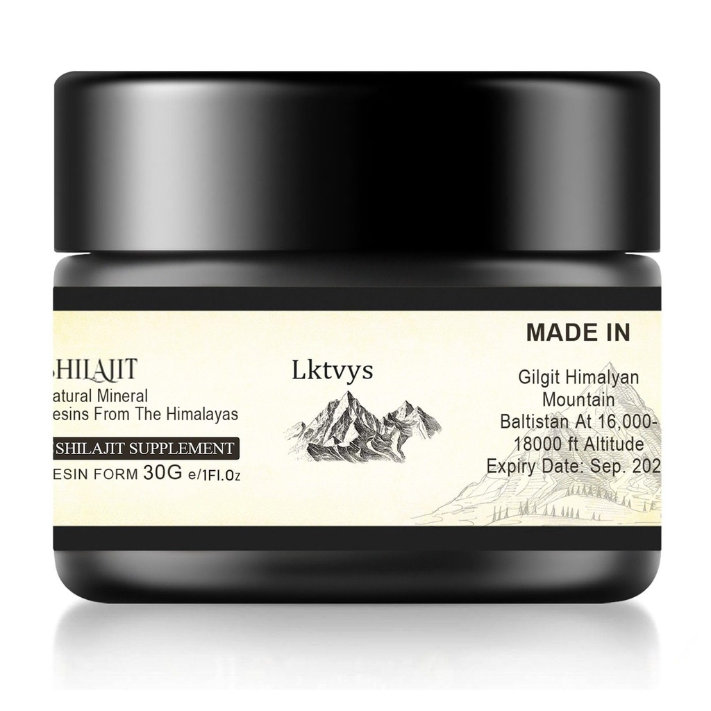 Shilajit Himalaya Organic, Shilajit Supplement, Shilajit Resin Verrijkt met meer dan 85 essentiële Micronutriënten, Boosts Energie en Immune Vitality, Pure Shilajit voor mannen en vrouwen