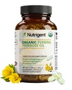 Organic Evening Primrose Oil Supplement, 940 mg 100% Pure met 10% GLA, Hoge Absorptie Liquid Organic Capsules, bevordert de gezondheid van vrouwen en de gezondheid van de huid, koud geperst, 60 Tellen