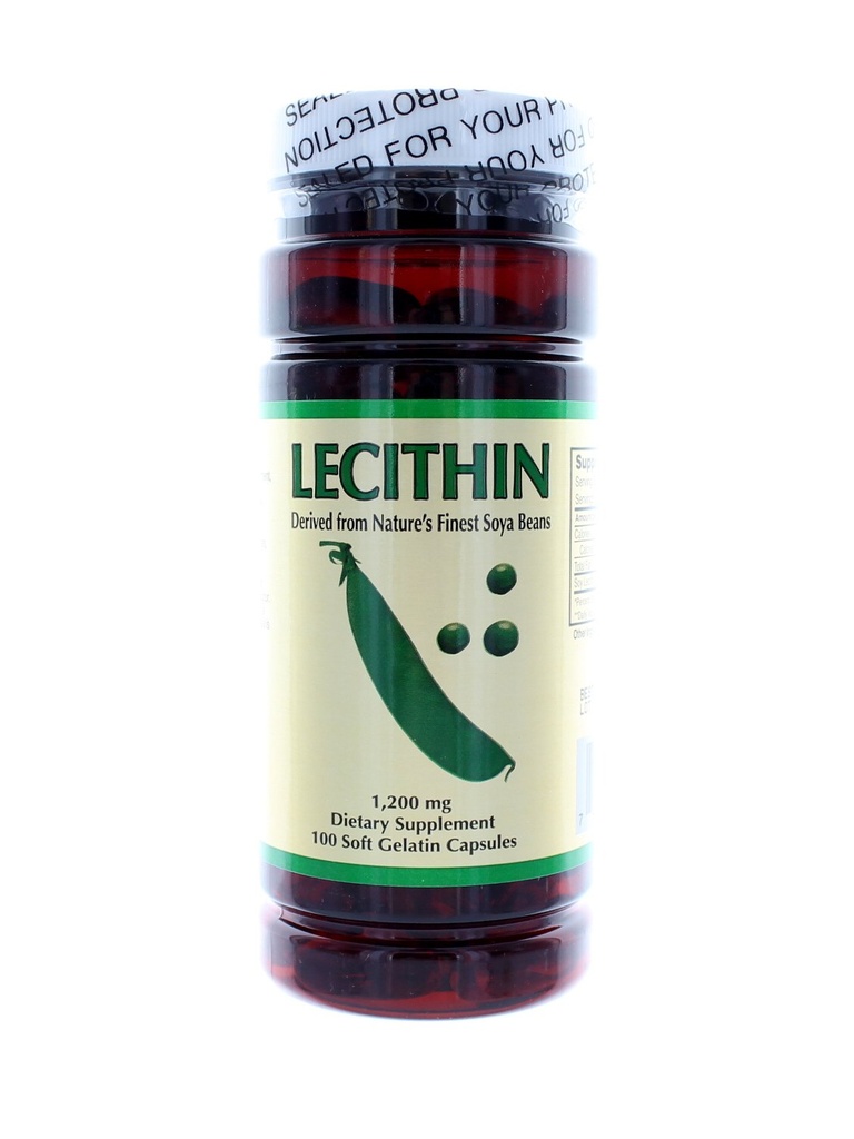 NCB Lecithin 1200 Mg - 100 Zachte Gelatine Capsules