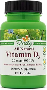Dagelijkse productie Vitamine D3 800 IE (20 mcg)