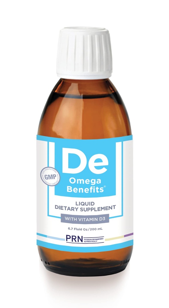 PRN DE Omega Voordelen Liquid Supplement - 6.7 oz, 40-Day Supply - Re-Esterfied Omega 3 Triglyceride Form met 1680mg EPA, 560mg DHA & Vitamine D voor droge ogen