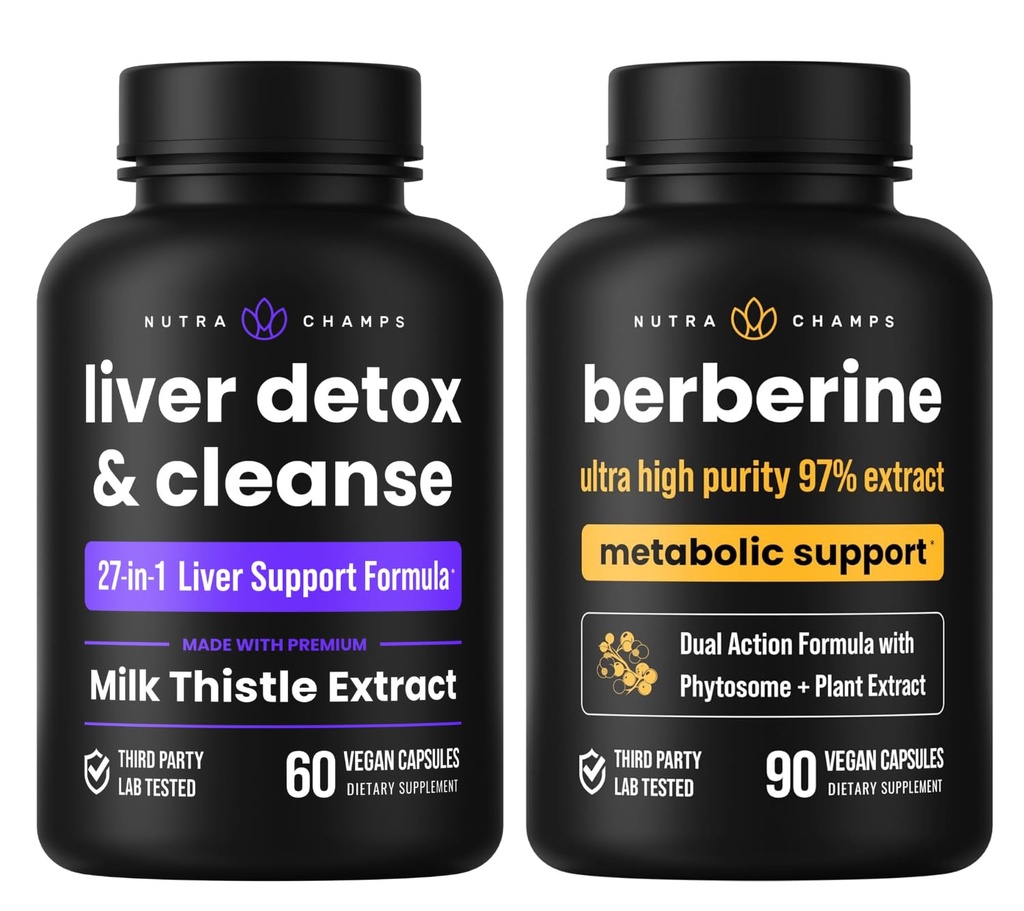 NutraChamps Lever Reiniging & Detox Capsules en Berberine Capsules