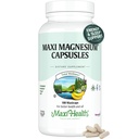 Magnesium Capsules - Energy Production - Muscle & nerve Health - Bone Support - Magnesium Supplement from Magnesium Oxide, Magnesium Glycinate Chelate and Magnesium Citrate - 180 Count by Maxi Health