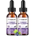 GROENPEOPLE Magnesium Glycinate Liquid Drops - 1000mg 5-in-1 Hoge Absorptie Liquid Magnesium voor Slapen met D3/K2/B6 