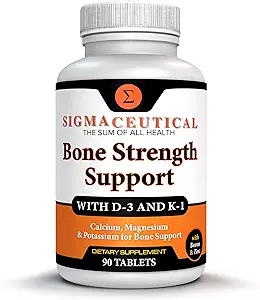 Premium Calcium Hydroxyapatiet Complex - Geavanceerde Bone Ondersteuning met vitamine D3 K Magnesium Zink - Volledige absorptie Formule voor botdichtheid Hartgezondheid - 90 tabletten