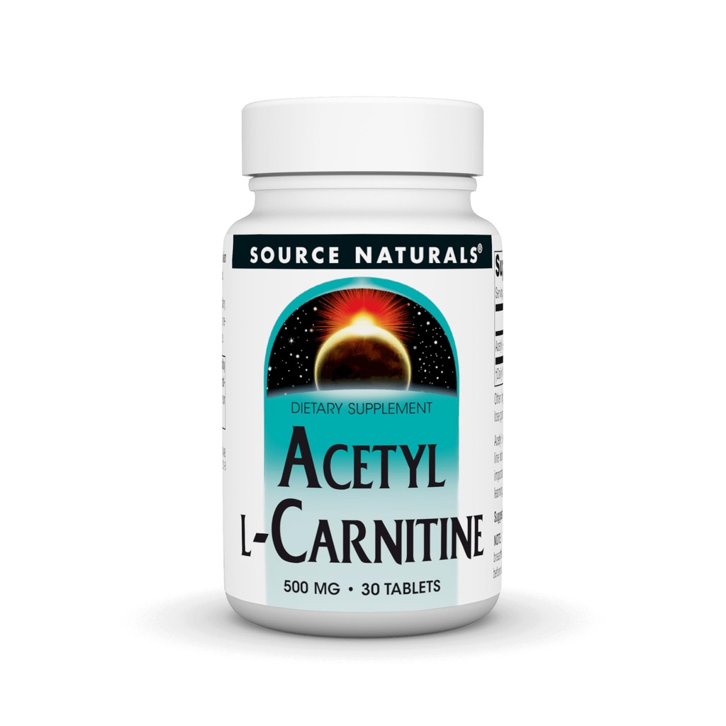Bron Naturals Acetyl L-Carnitine, 500mg, 30 tabletten