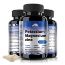 Kalium Magnesium Supplement 1000mg, Hoge Absorptie Magnesium Kalium Zink Aspartaat (90 Capsules)