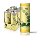 Melo Sparkling Kava Drink, Banana Cream, Suikervrij Niet Alcoholvrije Dranken met Zero Calorieën, Glutenvrij, Veganistisch, 100% Natuurlijke Mocktail met 100mg Kava Root per Drink, 6 Pack, 12 oz Cans