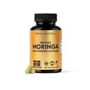 Moringa Powder Capsules - Pure Moringa Powder, Energy, Skin, Immune & Gut Health Superfood, rijk aan antioxidanten, essentiële vitamines & Aminozuren, Natural Green Superfood Supplement - 60 Tel.