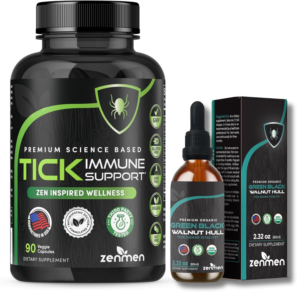 Zenmen Immune Support Bundle: Tick Immune Support and Green Black Walnut Tincture