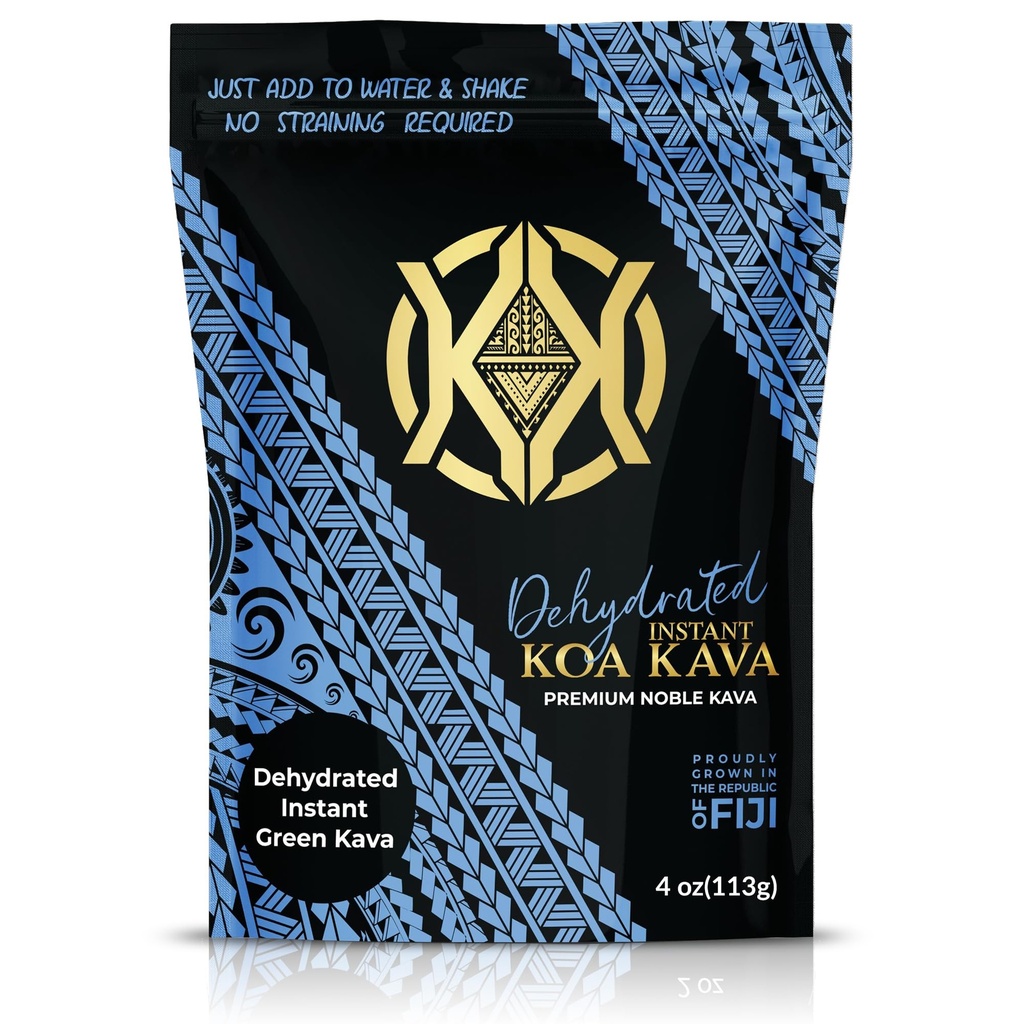 Gedehydrateerd Instant Kava - 100% gedehydrateerd Instant Green Fijian Kava Root Powder, 4 oz (113g)