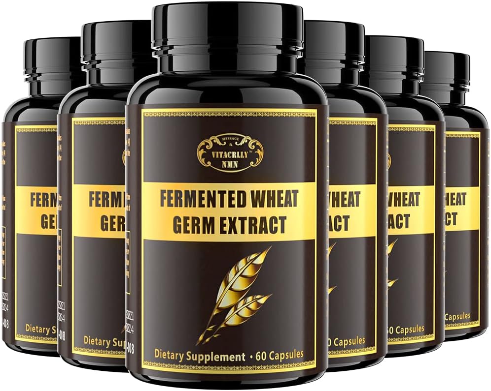 Spermidine Supplementen - Tarwekiemextract Capsules 1000mg Krachtige formule met 10mg Hogere Spermidine & Zink voor Antioxidant, Cell Hernieuwing, Immuunsysteem en Verhoogt Energie 360 Capsules (6 Flessen)
