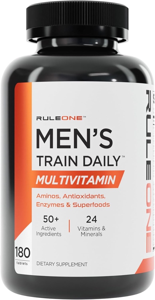 Artikel 1 R1 Mannentrein Dagelijks - 180 tabletten - Sport Multivitamine met Aminos, Antioxidanten, Enzymen & Superfoods - 60 porties