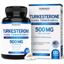 Turkesterone Supplement 500mg (120 capsules) - Stamina, Drive, Athletic Performance & Muscle Mass - (Ajuga Turkestanica Std. tot 10% Turkesterone) (Similar to Ecdysterone) - Non-GMO & Vegan Capsules