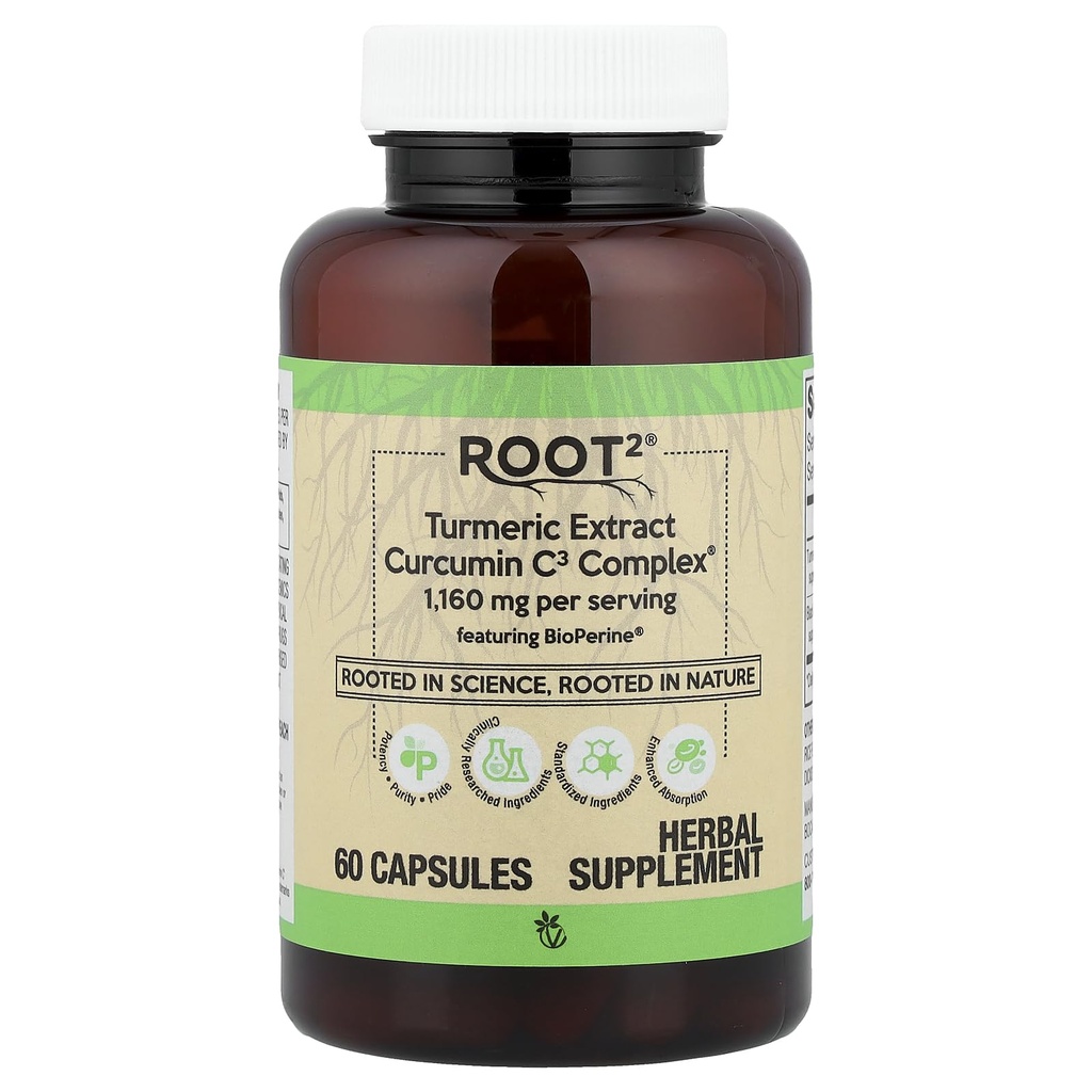 Vitacost Kurkuma Extract Curcumine C3 Complex met Bioperine - 1,160 mg per portie - 60 capsules