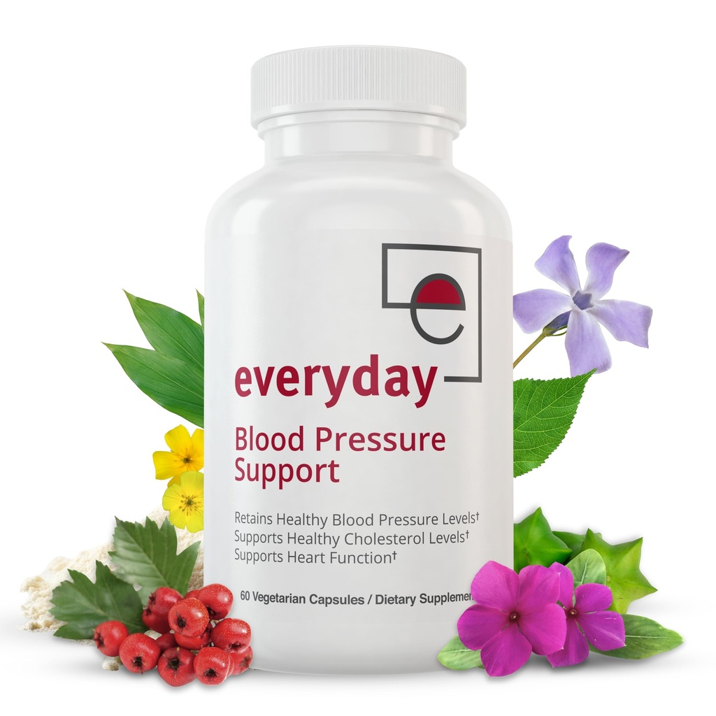 Dagelijkse Blood Pressure Support en Hypertensie Supplement - Hawthorn Berry, Arjuna, Magnesium, en Rauwolfia voor de gezondheid van het hart, Circulatie, en Cholesterol Ondersteuning (30 dagen levering, 60 capsules)