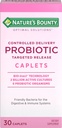 Nature's Bounty Probiotic, Gecontroleerde Levering Dieetsupplement, Ondersteunt Digestieve, Intestinale en Immune Gezondheid, 30 Caplets, 30 Total Servings