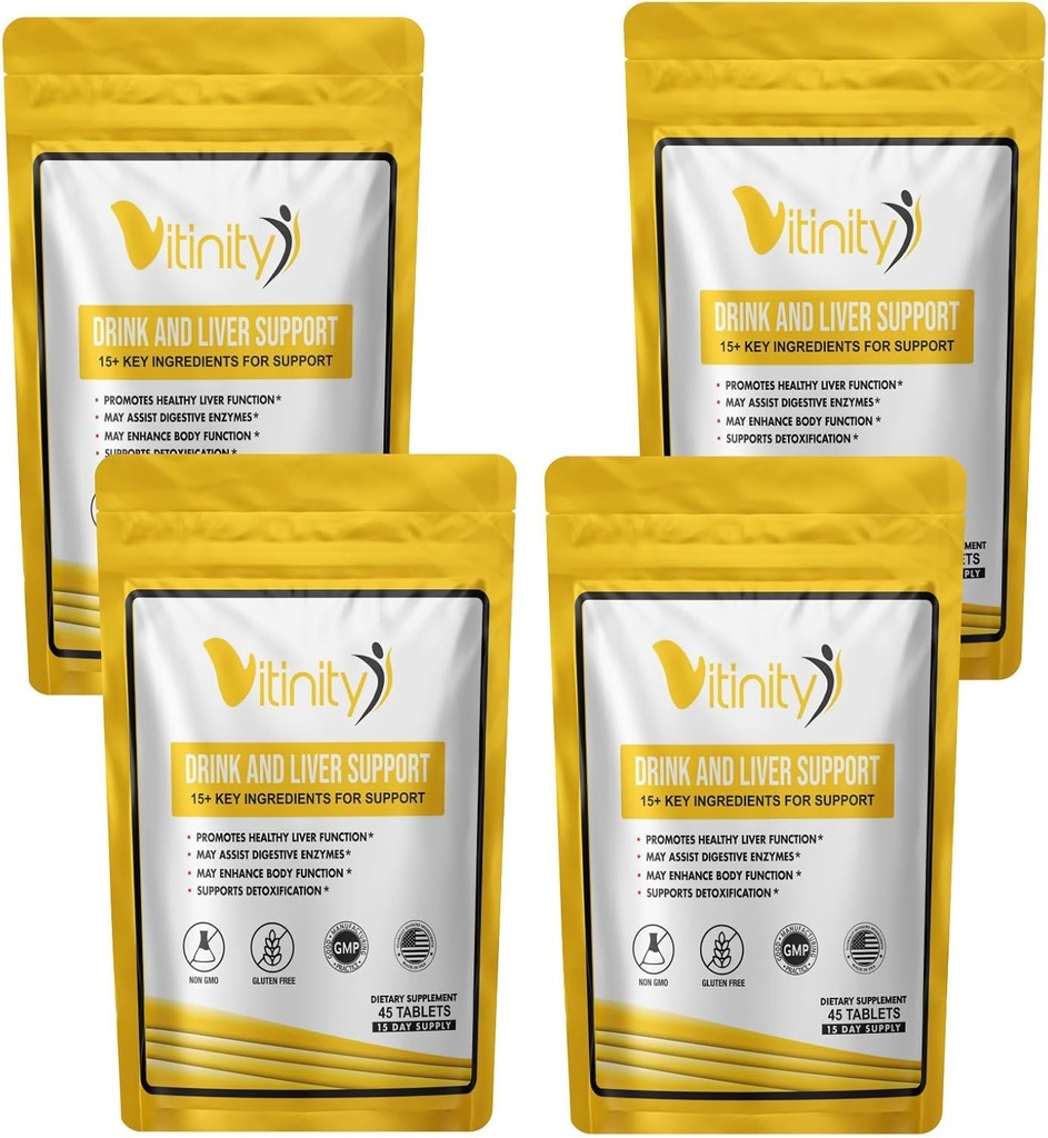 Anti Drink Ondersteuning Supplement-15+Key Ingrediënten voor Craving Support, Liver Health,Kudzu, Milk Thistle,Holy Basil,DHM,All Natural Cleanse,Gradual Reduction,Nutrient Replenisher Tablets(60 Days)