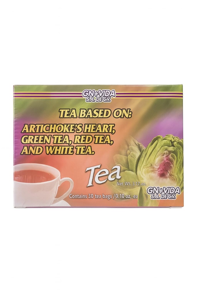 1 Doos/Caja Alcachofivida Artichoke TEA- Doos met 30 theezakjes / Caja con 30 sobres de te