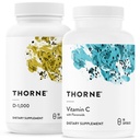 THORNE - Immune Support Combo - Vitamine D3 & Vitamine C Blend voor gezonde immuunfunctie - 30 tot 90 porties
