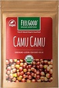 Feelgood Superfoods Organic Camu Camu Powder, Vegan, Non-GMO, Gluten Free Berry Powder with Vitamin C and Antioxidants for Immune Support, 4 oz