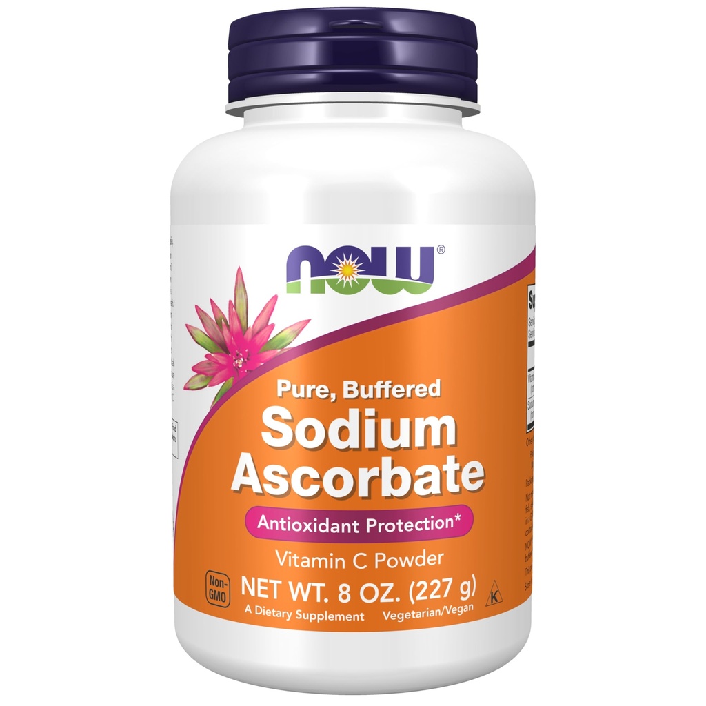 NU Supplementen, natriumascorbaatpoeder, gebufferd, antioxidant bescherming*, 8-Ounce