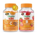 Levensvatbare vitamine C Kids + B Complex Kids, Gummies Bundle - Grote Proeverij, Vitamine Supplement, Glutenvrij, GGO-vrij, Kauwgom