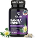 Kannafocus - Natural Kanna Extract 50mg, Gefermenteerd Sceletium Tortuosum & Bioperine® - Focus, Mood & Mental Wellness Support - Herbal Nootropic for Daily Clarity & Energy - 30 Capsules