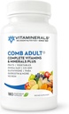 Vitamineralen CombAdult Comprehensive Vitamin & Mineral Formula Niet-GMO 