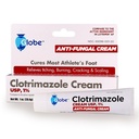 Globe Clotrimazool Antischimmel Cream 1% USP (1 oz), Anti Schimmelbehandeling, Verlicht Jeuken, Branden, Cracking en Scale Geassocieerde Atleten Voet, Jock Itch, Ringworm en meer