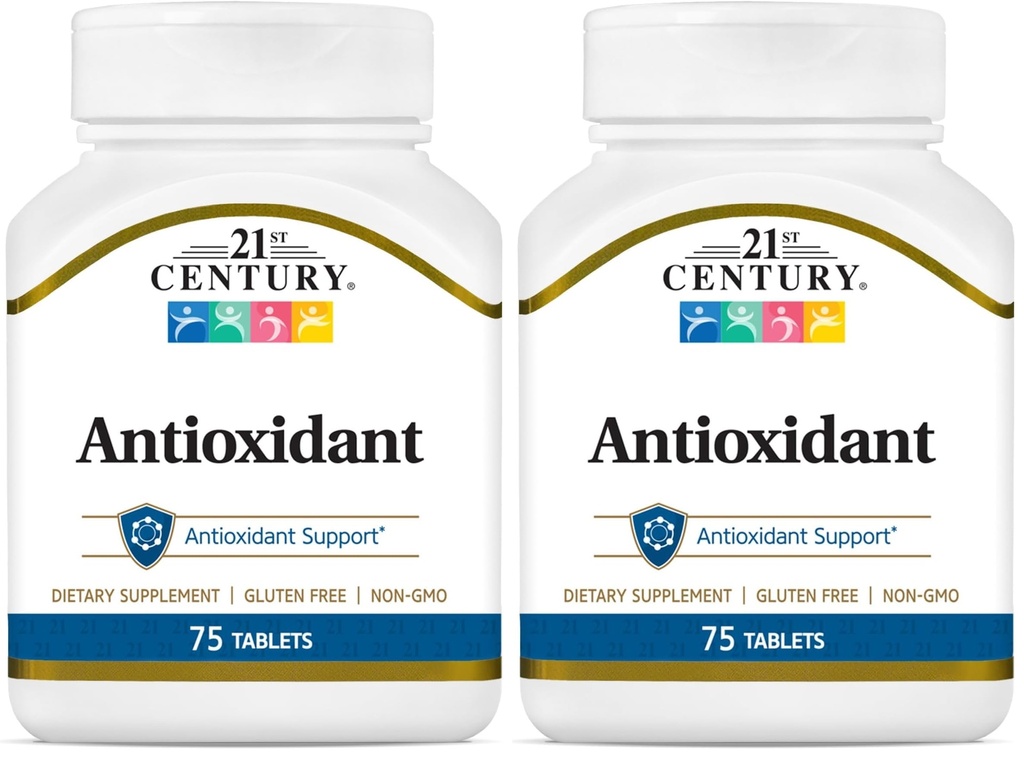 21e eeuwse Aas Antioxidant Tablets, 75Count (Pack of 2)