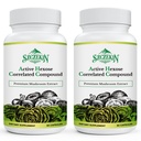 Actieve Hexose Correlated Compound 1500 mg Supplement, Natuurlijke 8 Paddestoel Extract Supplement, Immuunstelsel, Leverfunctie, Natuurlijke Killer en T Cellen Activiteit, 180 Veggie Capsules