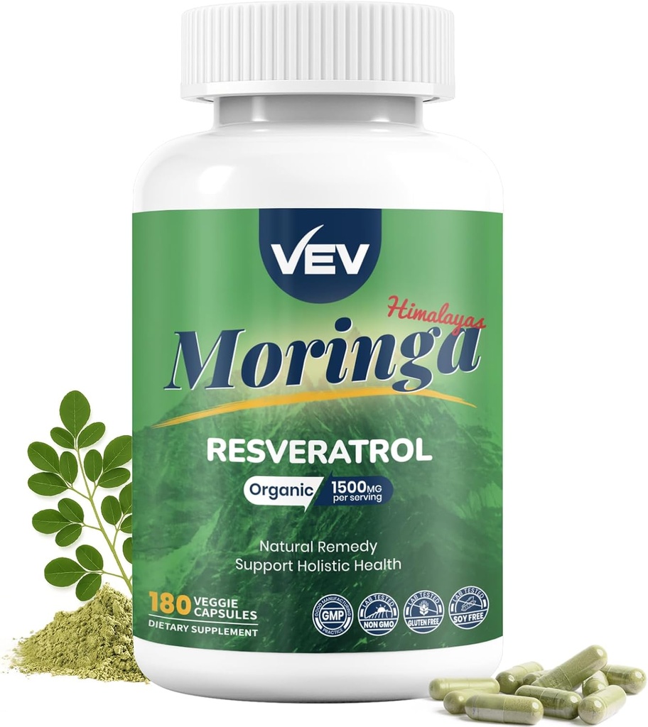 VEV Moringa Capsules met Kurkuma & Resveratrol