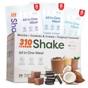 310 Voeding Alles-in-één Maaltijd vervangingsshake - nieuwe formule met vezelrijke Vegan Superfood Blend - natuurlijke zoetstoffen - lage Carb Shake, Keto & Paleo Vriendelijk - Glutenvrij - 26 essentiële vitaminen & mineralen - Variety Shake Box