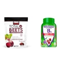 Force Factor Total Beets Kauwen met rode bieten en druivenzaad Extract Plus Vitafusion B12 Gummies, 90 Tel Cherry Flavor