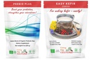Cutting Edge Cultures Prebio Plus + Kefir Starter Culture Prebiotic Fiber Powder Best Custom Blend of Organic Prebiotic Fibers Dieet Supplement (1 Prebio Plus + 1 Kefir 20g)