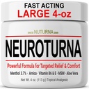 Neuropathie Nerve Relief Cream - Fast Acting Max Relief voor Voeten Handen Benen Tenen Terug - Ultra kracht Menthol Arnica Aloë Vera MSM, Verzachten Natuurlijke Nerve Comfort Relief, Paraben-Free 4 Oz