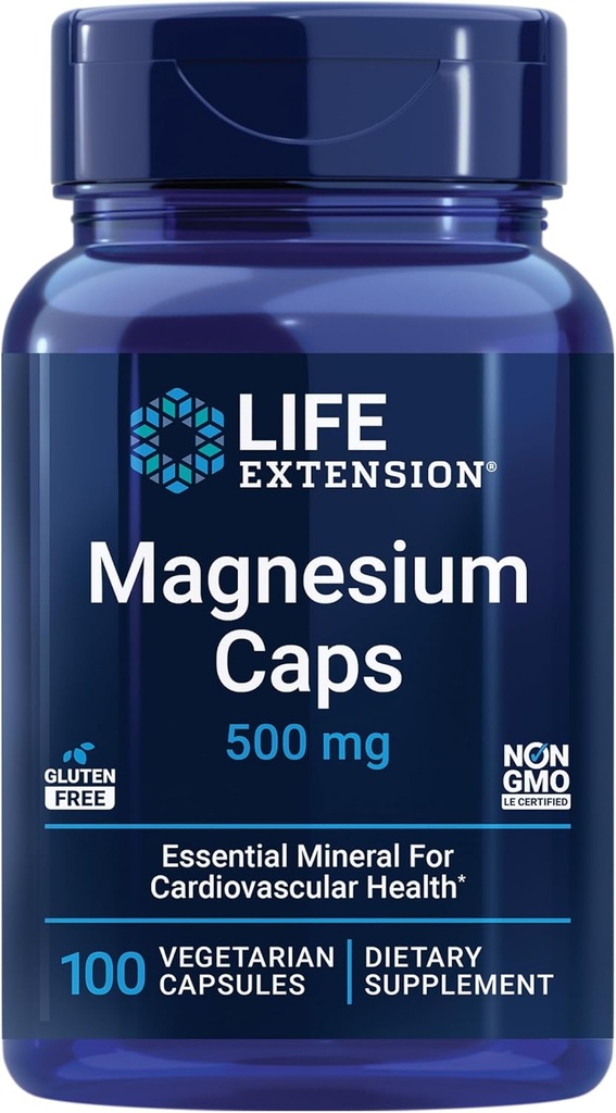 Life Extension Super Vitamine E 268mg Heart Brain Immune Health Magnesium 500mg Heart Bones Metabolisme Capsules Bundel