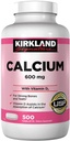 Kirkland Signature Calcium 600 mg. met vitamine D3, 500 tabletten (2 verpakkingen)