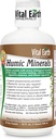 Earth Minerals Humic Minerals Fulvic Acid Supplement met 70+ Trace Minerals, Elektrolyten voor Herstel & Balance, 32 Oz + 1 Oz Cup