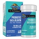 Garden of Life Dr. Formulated Pre, Post & Probiotics Gas & Bloating Once Daily 3-in-1 Complete Prebiotica, Postbiotica & Probiotica 50 Miljard CFU, Non-GMO, Glutenvrije, 30 dagen aanvoer