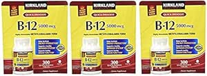 Kirkland Pozpfa Sublingual B-12 5000 mcg, 300 tabletten (3 verpakkingen)