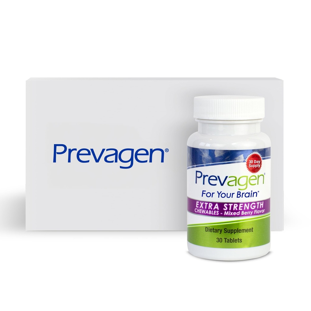 Prevagen Extra sterkte gemengde Berry Kauwtabletten - 30 tabletten (1 maand levering)